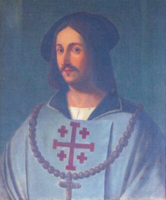 Saint Contardo of Este (1216–1249), the earliest canonised member of the Equestrian Order of the Holy Sepulchre of Jerusalem.