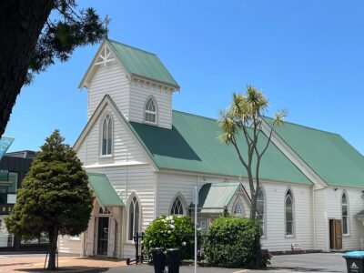 Saint John the Baptist Church, Parnell, Auckland. A heritage-listed Catholic church and the spiritual home of the Order in New Zealand.
